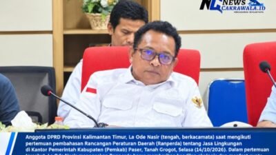 Dari Kantor Pemkab Paser, La Ode Nasir Ingatkan Ranperda Jasa Lingkungan Harus Berpihak ke Penjaga Hutan