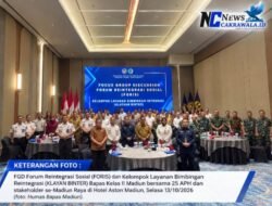 Teken PKS dengan 25 APH, Bapas Madiun Perkuat Implementasi Pidana Kerja Sosial dan Foris Klayen Binter di Hotel Aston