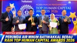 Perumda Batiwakkal Berau Raih TOP Human Capital Awards 2026 Bintang 4, Direktur Dianugerahi Penghargaan Kepemimpinan SDM