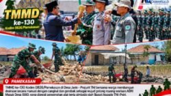 Warisan 46 Tahun ABRI Masuk Desa Hidup Kembali di TMMD ke-130 Kodim Pamekasan